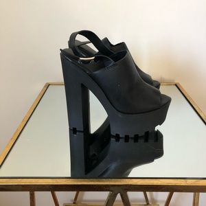 Black grunge heels